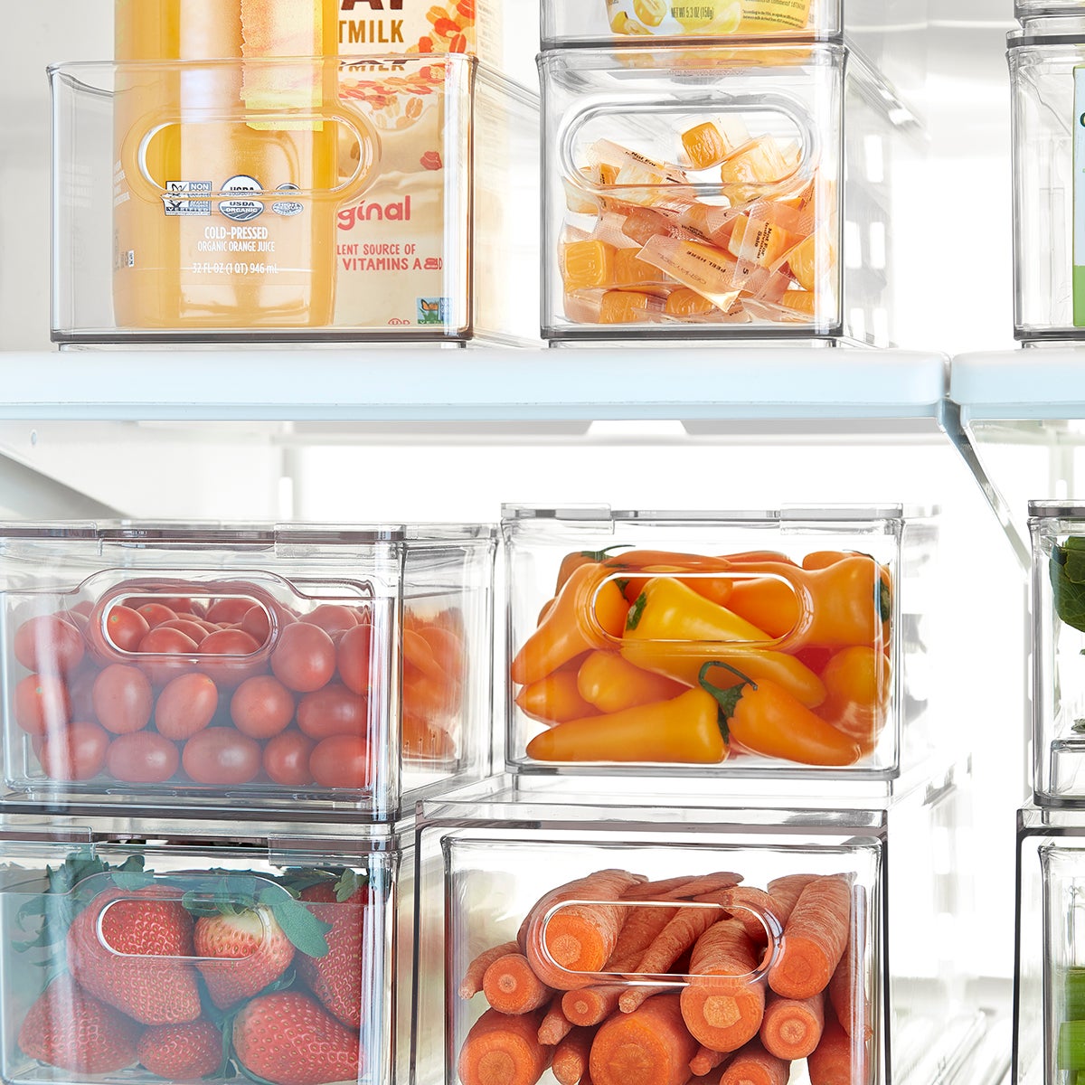 The Home Edit Narrow Fridge Bin The Container Store